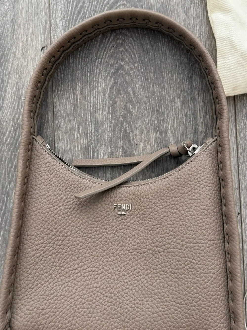 Fendi Mini Fendessence Hobo Taupe - Brand New